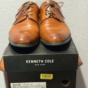 Kenneth Cole Men's Tan Leather Oxfords
